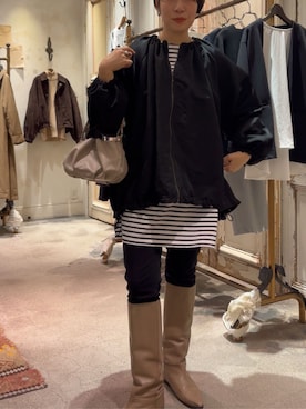 BEARDSLEYさん（レディース・159cm）の冬コーディネート