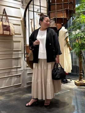 「BEARDSLEY（ビアズリー）のアイテム」を使った、BEARDSLEYさん（レディース・158cm）の春コーディネート