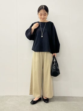 「アイテム（ボストンバッグ）」を使った、BEARDSLEYさん（レディース・149cm）の夏コーディネート