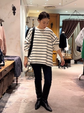 「BEARDSLEY（ビアズリー）のアイテム」を使った、BEARDSLEYさん（レディース・157cm）の冬コーディネート