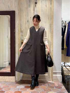「BEARDSLEY（ビアズリー）のアイテム」を使った、BEARDSLEYさん（レディース・159cm）の秋コーディネート