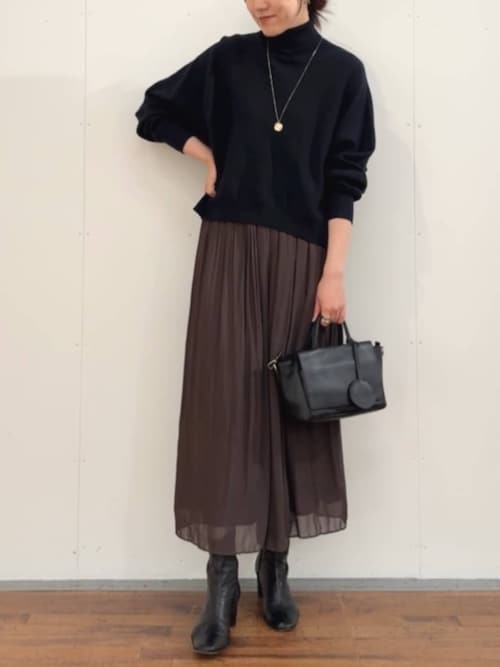 ブラック追加予約検討中》NEWシワシフォンギャザーパンツ