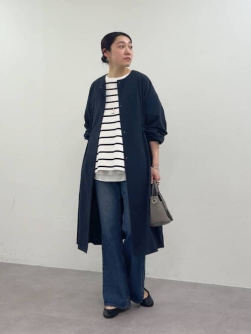 イニシャル入りボーダーチュニック（Tシャツ/カットソー）｜BEARDSLEY