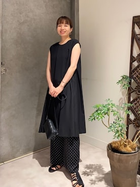 「ドットパンツ」｜BEARDSLEYさん（レディース・160cm）の夏コーディネート