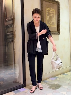 「BEARDSLEY（ビアズリー）のアイテム」を使った、BEARDSLEYさん（レディース・154cm）の夏コーディネート