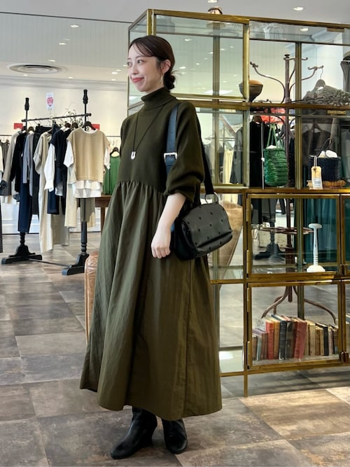 セール】ニットコンビギャザーワンピース（ワンピース）｜BEARDSLEY