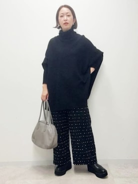「アイテム（パンツ）」を使った、BEARDSLEYさん（レディース・162cm）の秋コーディネート