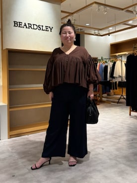 「BEARDSLEY（ビアズリー）のアイテム」を使った、BEARDSLEYさん（レディース・158cm）の冬コーディネート