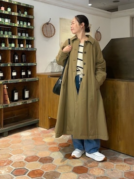 「体型カバー」｜「アイテム（ジャケット/アウター）」を使った、BEARDSLEYさん（レディース・158cm）の冬コーディネート