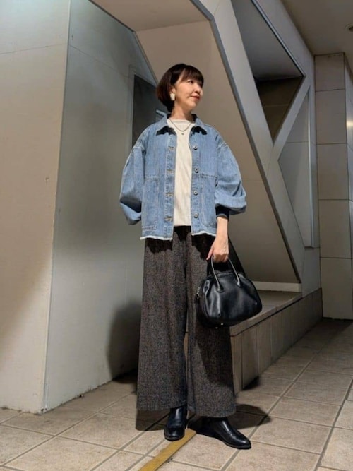 kaz　BEARDSLEY デニムジャケット BEARDSLEYBEARDSLEYさんのデニムジャケットを使ったコーディネート