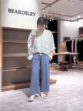 「BEARDSLEY（ビアズリー）のアイテム」を使った、BEARDSLEYさん（レディース・160cm）の夏コーディネート