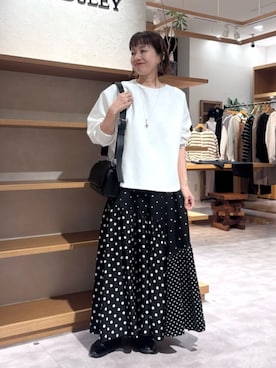 「アイテム（ボディバッグ/ウエストポーチ）」を使った、BEARDSLEYさん（レディース・160cm）の秋コーディネート