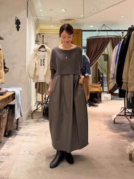 「BEARDSLEY（ビアズリー）のアイテム」を使った、BEARDSLEYさん（レディース・154cm）の秋コーディネート