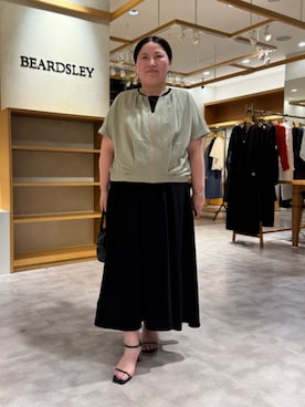 「BEARDSLEY（ビアズリー）のアイテム」を使った、BEARDSLEYさん（レディース・158cm）の春コーディネート