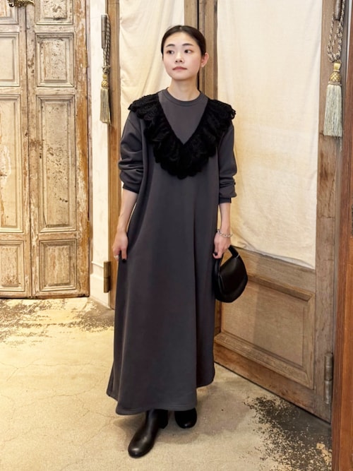 セール】タムレース裏毛ワンピース（ワンピース）｜BEARDSLEY