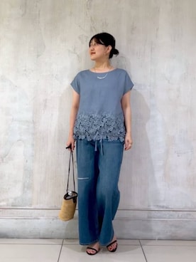 「BEARDSLEY（ビアズリー）のアイテム」を使った、BEARDSLEYさん（レディース・162cm）の夏コーディネート