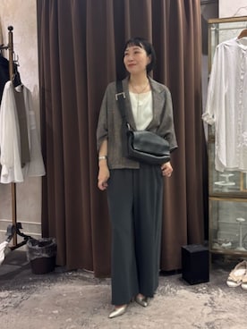 「BEARDSLEY（ビアズリー）のアイテム（ジャケット/アウター）」を使った、BEARDSLEYさん（レディース・157cm）の春コーディネート