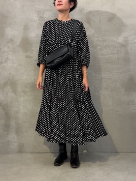 「アイテム（ワンピース/ドレス）」を使った、BEARDSLEYさん（レディース・171cm）の冬コーディネート