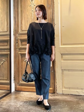 「アイテム（パンツ）」を使った、BEARDSLEYさん（レディース・157cm）の秋コーディネート