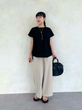 「BEARDSLEY（ビアズリー）のアイテム（シューズ）」を使った、BEARDSLEYさん（レディース・151cm）の春コーディネート