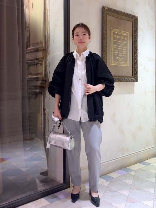 ギャザーブルゾン（ノーカラージャケット）｜BEARDSLEY（ビアズリー