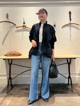 「アイテム（MA-1）」を使った、BEARDSLEYさん（レディース・154cm）の秋コーディネート