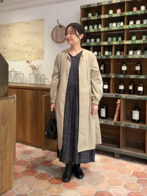 ビアズリー　バルーン袖コート ビアズリー BEARDSLEY バルーン袖フレアーコート （beige