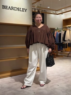 「BEARDSLEY（ビアズリー）のアイテム」を使った、BEARDSLEYさん（レディース・158cm）の冬コーディネート