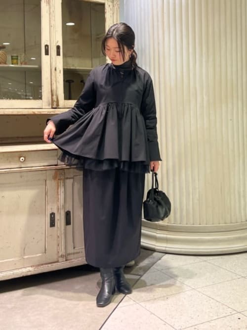 BEARDSLEY（ビアズリー）の「ペプラムジップシャツブルゾン BEARDSLEY
