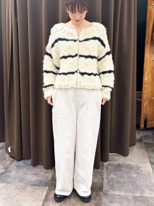 セール】《15 quinze》ロービングボーダー前後ニット（ニット/セーター