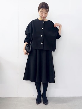「アイテム（カーディガン/ボレロ）」を使った、BEARDSLEYさん（レディース・154cm）の夏コーディネート