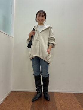 「アイテム（パーカー）」を使った、BEARDSLEYさん（レディース・149cm）の秋コーディネート