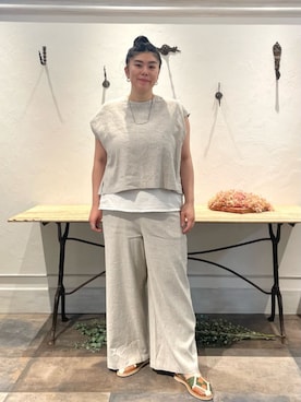 「BEARDSLEY（ビアズリー）のアイテム」を使った、BEARDSLEYさん（レディース・166cm）の春コーディネート
