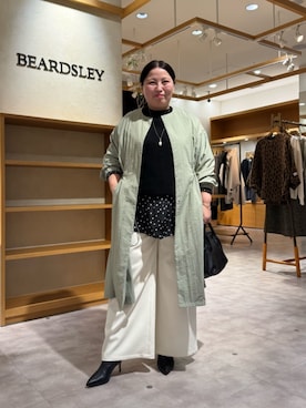 「BEARDSLEY（ビアズリー）のアイテム」を使った、BEARDSLEYさん（レディース・158cm）の冬コーディネート