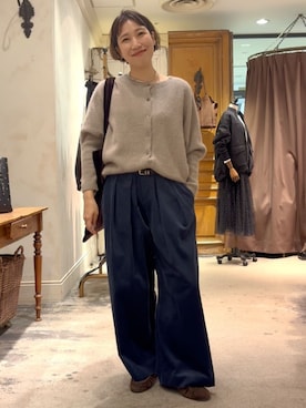 「BEARDSLEY（ビアズリー）のアイテム」を使った、BEARDSLEYさん（レディース・157cm）の秋コーディネート