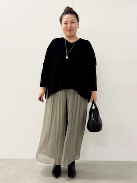 「アイテム（ニット/セーター）」を使った、BEARDSLEYさん（レディース・158cm）の夏コーディネート