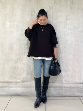 BEARDSLEYさん（レディース・156cm）の秋コーディネート