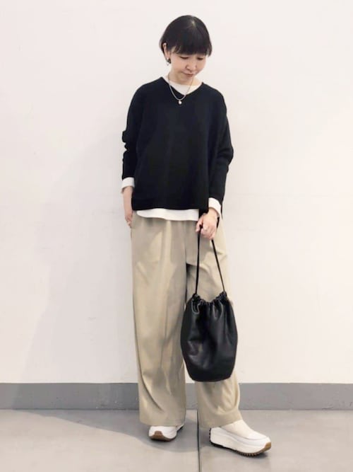 ビアズリー  ♡ コットンビッグニット　ショート コットンショートBIGニット （ニット・セーター）｜BEARDSLEY