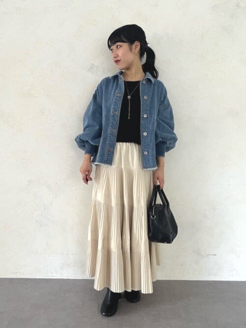 BEARDSLEY スカート プリーツティアードスカート : ZOZOTOWN