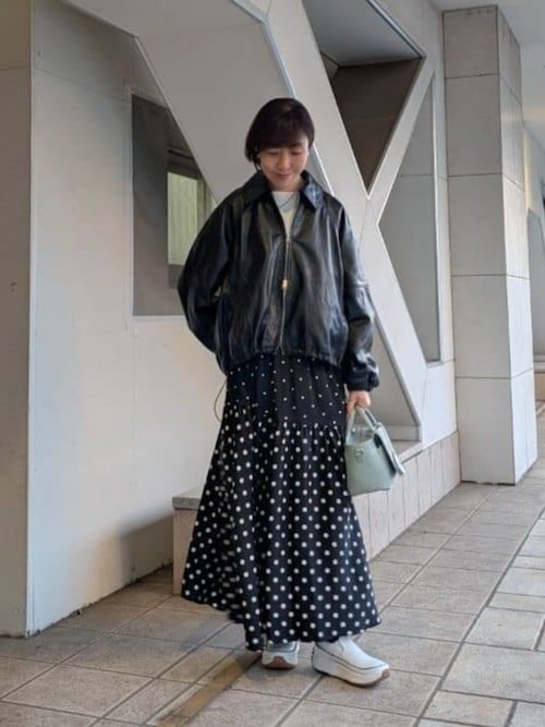 BEARDSLEY ドット柄 フレアスカート サイズ0 BEARDSLEYドット柄ロングフレアスカート サイズ0の通販はau PAY