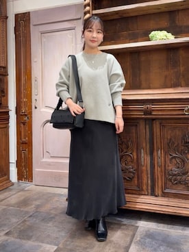 「BEARDSLEY（ビアズリー）のアイテム」を使った、BEARDSLEYさん（レディース・158cm）の冬コーディネート