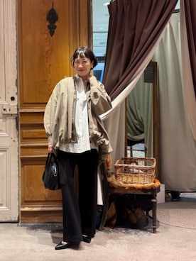 「LIVETART（リヴェタート）のアイテム」を使った、BEARDSLEYさん（レディース・157cm）の春コーディネート