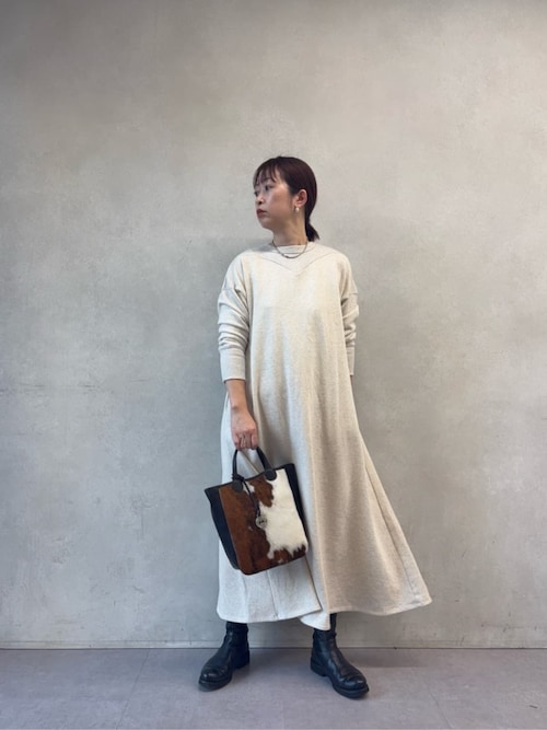 切り替え裏毛ワンピース（ワンピース）｜BEARDSLEY（ビアズリー）の