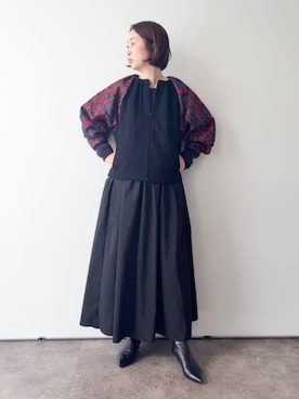 「アイテム（ジャケット/アウター）」を使った、BEARDSLEYさん（レディース・162cm）の夏コーディネート