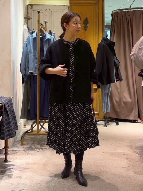 セール】ドットギャザーワンピース（ワンピース）｜BEARDSLEY