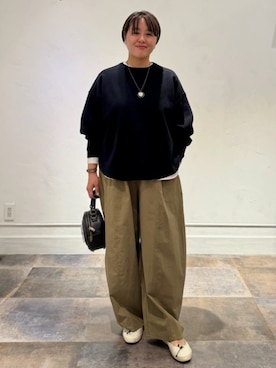 「LIVETART（リヴェタート）のアイテム」を使った、BEARDSLEYさん（レディース・157cm）の春コーディネート