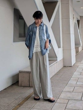 「BEARDSLEY（ビアズリー）のアイテム」を使った、BEARDSLEYさん（レディース・164cm）の夏コーディネート
