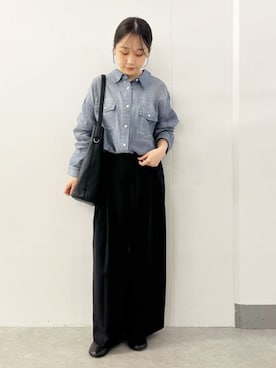 「アイテム（トートバッグ）」を使った、BEARDSLEYさん（レディース・149cm）の夏コーディネート