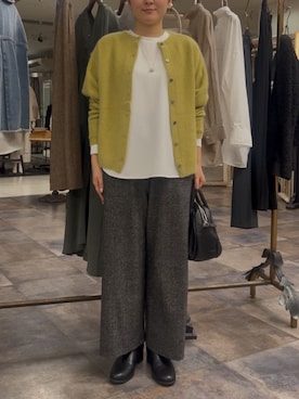 「アイテム（シャツ/ブラウス）」を使った、BEARDSLEYさん（レディース・157cm）の秋コーディネート