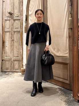 BEARDSLEYさん（レディース・157cm）の冬コーディネート